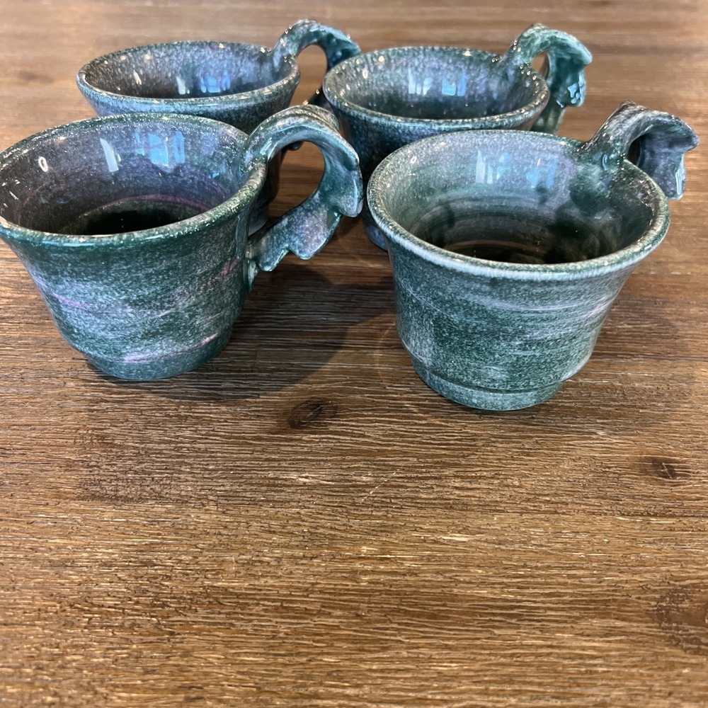 Rare Vintage Starbucks Italy Exclusive Coffee Cup Set Of 4 Italian Hand Painted